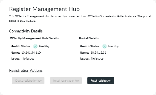 Register Management Hub card